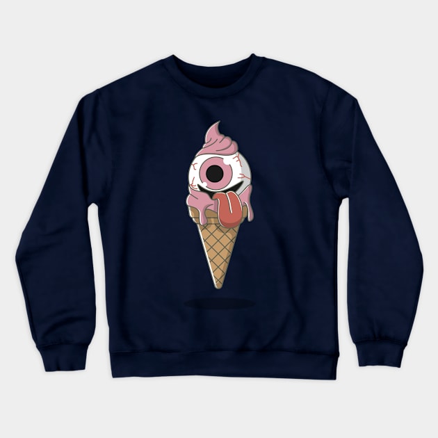 spooky ice cream Crewneck Sweatshirt by fflat hds